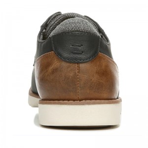 Anpassade läder Derby svarta formella skor tillverkare för män