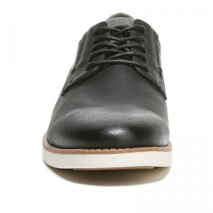 Fabricantes de zapatos formales negros Derby de cuero personalizados para hombres