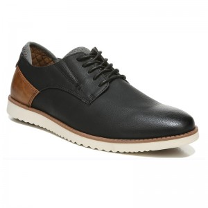 Nhà sản xuất giày trang trọng màu đen Derby da tùy chỉnh dành cho nam giới