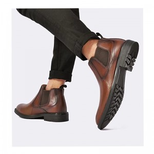 Elastic ສະດວກສະບາຍເກີບບາດເຈັບແລະເກີບ Chelsea Boots ສໍາລັບຜູ້ຊາຍ