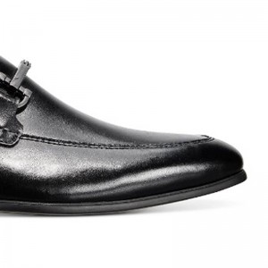 Business Fashion PU Leather Slip-on Black Dress Shoe ya Amuna