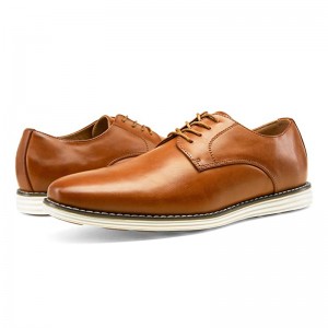 Oxfords Zapatos de cuero genuino marrón Zapatos de conducción para hombres