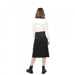 2020 moderna kancelarijska ženska suknja visokog struka sa dugmadima za kopčanje na veliko
