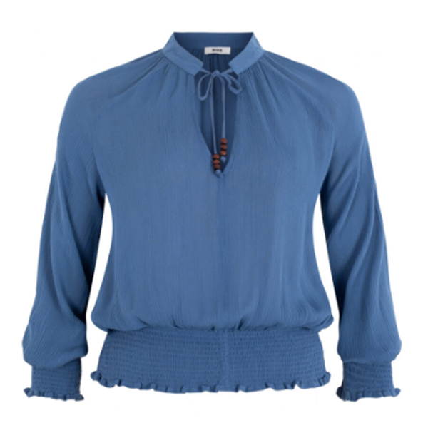 Veleprodaja OEM Proljeće Ljeto Ženska Smocking Rayon Krep Bluza Istaknuta slika