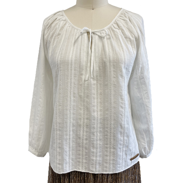 Велепродаја по мери Женска памучна жакардна блуза за пролеће лето
