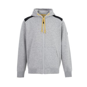 Wholesale Custom Made Mens Essentials Full Zipper Hoodie Sweatshirt