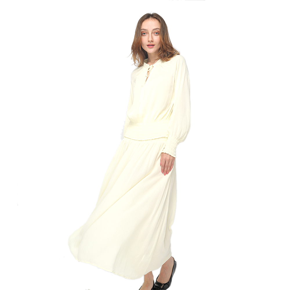 2020 현대적인 하이 웨이스트 미디 스커트와 스모킹 허리띠 여성 도매