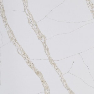 Comptoir de quartz blanc Calacatta veine d'or printemps islandais RV7136