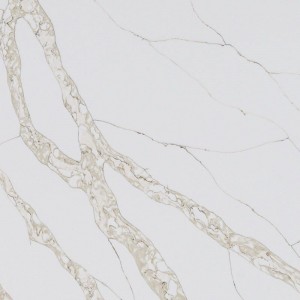 Comptoir de quartz blanc Calacatta veine d'or printemps islandais RV7136
