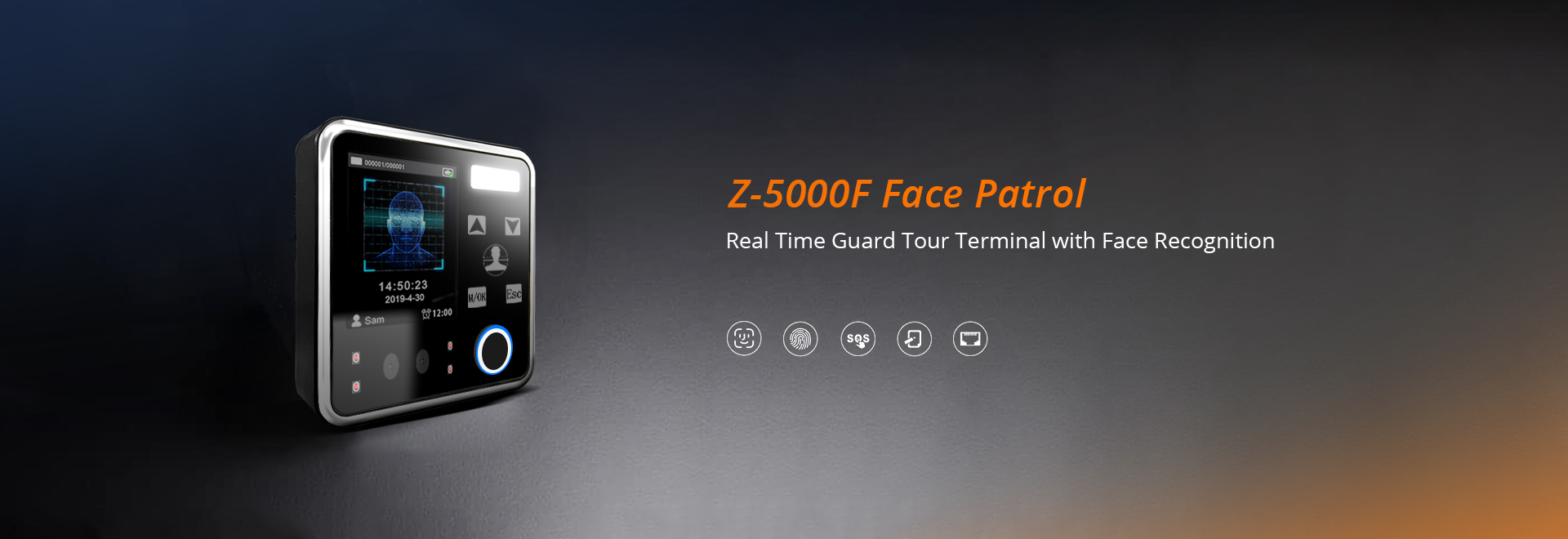 Face recognition guard tour system