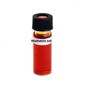 Tovarniška neposredna prodaja rdeče-rjave raztopine rodijevega sulfata visoke čistosti cas10489-46-0