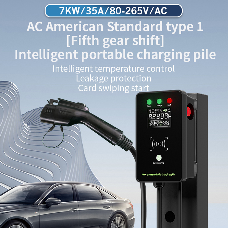 Домашнее зарядное устройство Smart Electric Vehicle (EV) до 40 А, 265 В, запуск с карты
