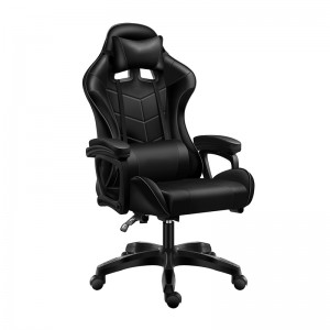 Chaise pivotante ergonomique reclinable et ergonomique en cuir synthétique pour PC et jeu de course