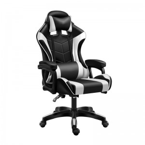 Adjustable Reclining Ergonomic Faux Leather Swiveling PC & Racing Game Chair