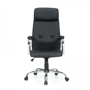 HAPPYGAME Boss Office Chair Executive Chair, Tradisyonal, Metal Chrome Finish