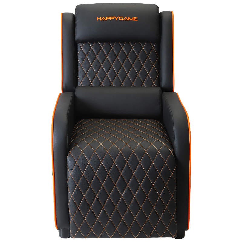 HAPPYGAME Gaming Recliner Racing Style Single Sofa PU Leather Seat