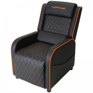 HAPPYGAME Gaming Recliner Racing Style Sofà individual Seient de pell PU