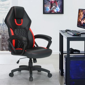 HAPPYGAME Office Chair Modern Adjustable Executive Chair Racing Style Chair