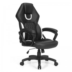 HAPPYGAME Kontorstol Moderne Justerbar Executive Chair Racing Style Stol