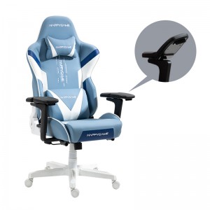 Kursiya lîstikê ya ergonomîk a mezin û dirêj 350lbs-Racing Style Desk Office PC Kursiya