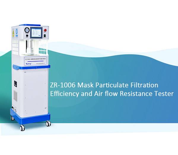 Certificated quality | Qingdao Junray ZR-1006 is the mask particulate filtration efficiency tester that all parameters are qualified.