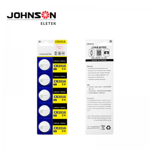 CR2016 Lithium Battery 3V Coin Button CR сериясы фирмалык сааттардын батареялары үчүн