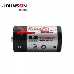 R20 Size D Cell Zinc Carbon Battery Premium Heavy Duty Power Battery