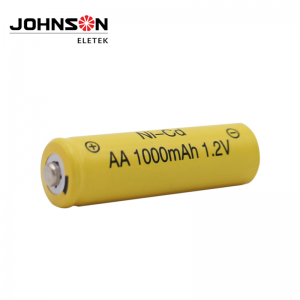 AA Rechargeable Battery NiCd 1.2V Battery Pack pou Limyè Solè, Limyè Jaden