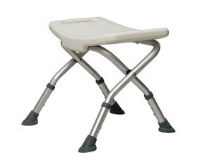 Foldable and comfortable aluminum bath chair for elderly and disabled