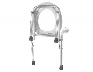 Wall mounted Fold-able aluminium commode chair shower chair for disabled