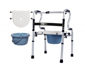 Aluminium practical walkers with chamber pot