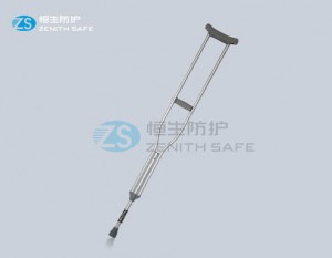 Foldable Walking Crutch with Underarm Pad, Handgrip and Spring