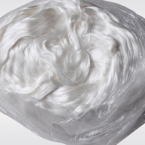 vit 100 % mullbärsavfallssilke fiber med konkurrenskraftigt pris MH8001SF