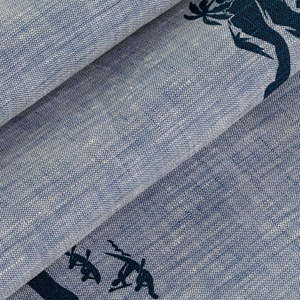 Visokokvalitetna anti-piling printana 100 lanena tkanina za odjevne predmete