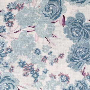 ການພິມດິຈິຕອນທີ່ກໍາຫນົດເອງ 100% fabric linen ສໍາລັບ dress