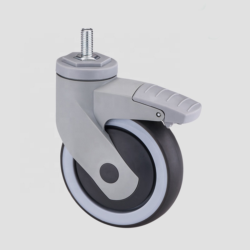 4 Inch TPR Swivel Caster 120 Kgs Load Capacity Medical Caster Wheel Featured Image