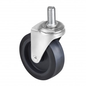 ichrome plated 75mm Tpr Casters Wheel Office Chair Caster Heavy Duty Wheels Office Chair Castors Wheels
