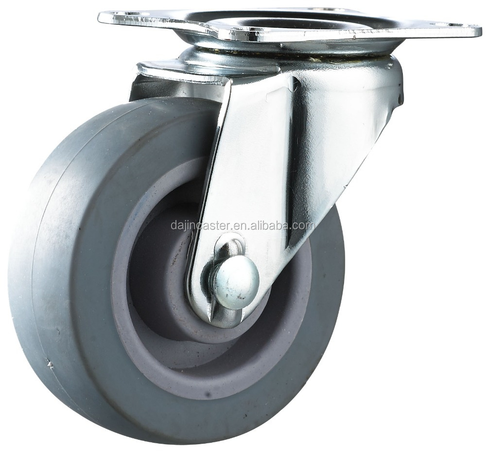 Industrial PU Wheel Casters PU Gulong na may PP Rim Furniture Casters Walang Bearing Video Technical Support 50mm, 75mm Galvanized -