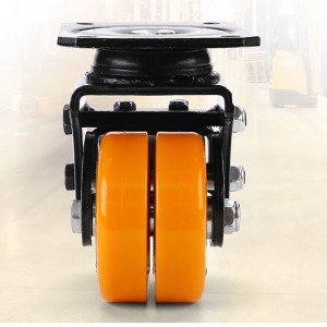 Bánh xe đẩy AGV Lõi hợp kim nhôm với bánh xe TPU Kích thước bánh xe: Ø55mm,Ø65mm,Ø75mm Ổ bi đôi