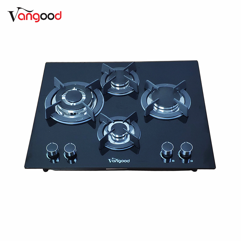 Glass Top Automatic Butane Kitchen Cooktop 4 Burner Gas Stove Featured Image