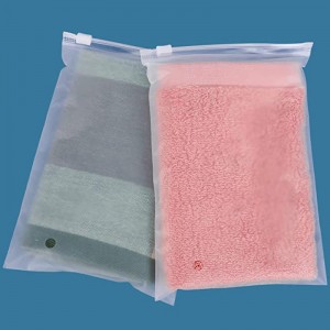Bolsas biodegradables con cremallera esmerilada para ropa con orificios de ventilación