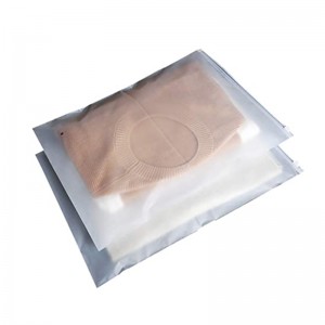 Bolsas con cremalleira esmerilada biodegradables para roupa con orificios de ventilación