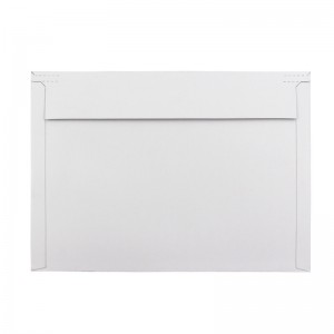 셀프 인감 배송 편평하고 단단한 골판지 흰색 A4 우편물(눈물 테이프 포함)