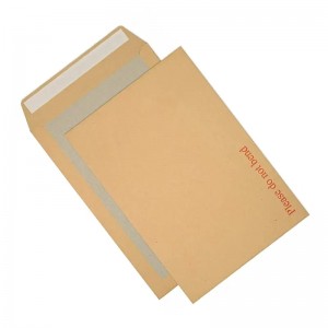 စိတ်တိုင်းကျ ပုံနှိပ်ထားသော စာအိတ်များကို မကွေးဘဲ တောင့်တင်းသော စာပို့ Hard Board ကျောထောက်နောက်ခံပြုထားသော စာအိတ်များ