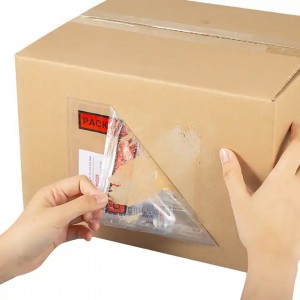 Bossa tancada de factura aèria impresa personalitzada Bossa de llista d'embalatge clara Sobre de llista d'embalatge autosegellat