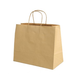 Brown Kraft Paper Gift Bags Bulk ne Twist Handle Paper Carrier Bags