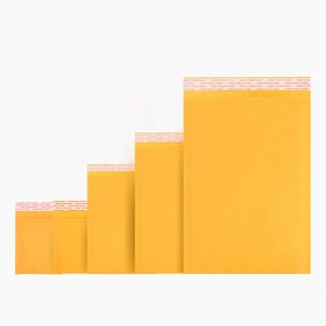 노란 종이 패딩 봉투 크래프트 버블 메일러