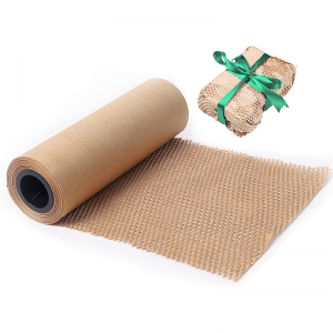 Honeycomb Ippakkjar Paper Wrap Riċiklat Kuxxin Tgeżwir Roll