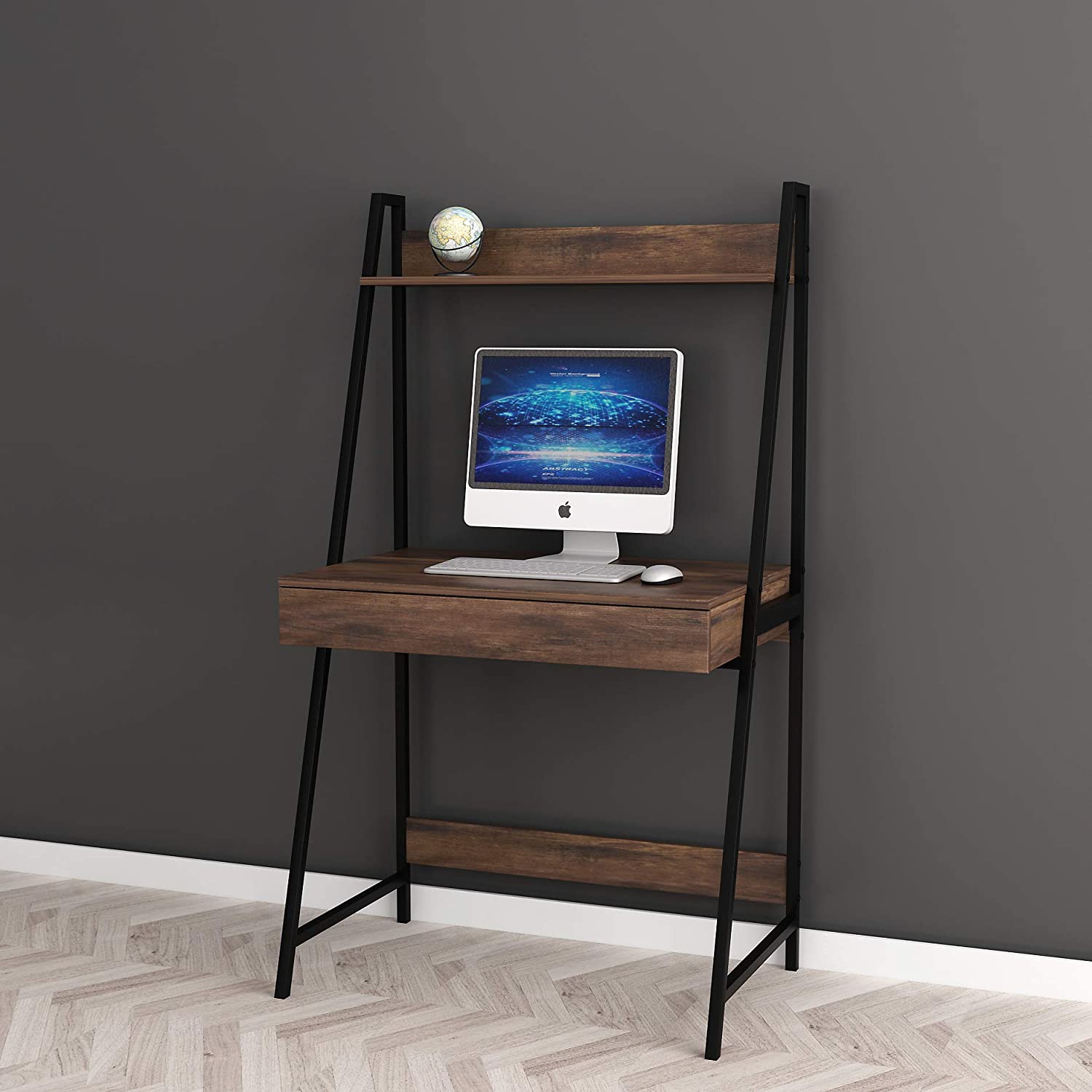 2-tier Home Office Computer Laptop Desk with Drawer