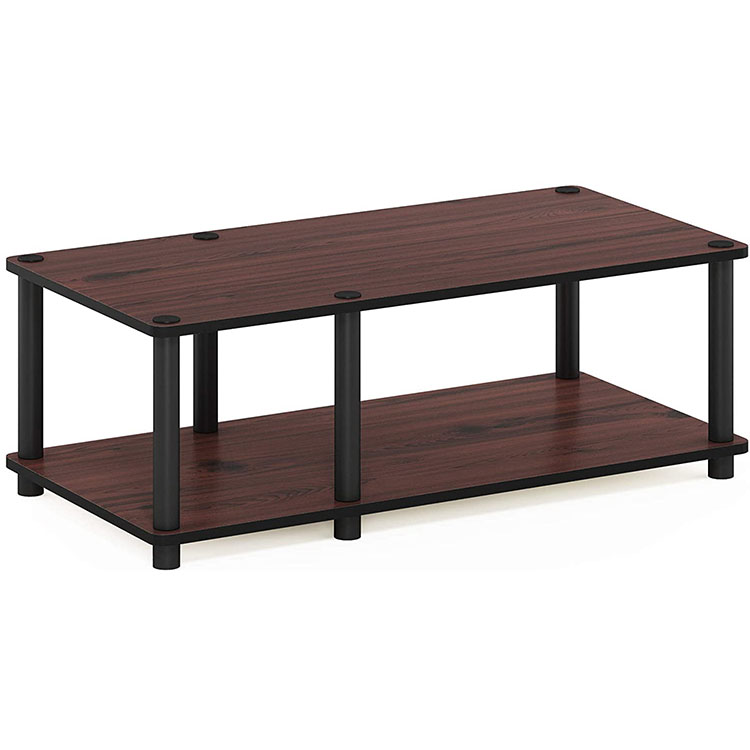 Coffee Table With Metal Frame,2-tier Tea Table With Storage Shelf With Amz Hot Sell